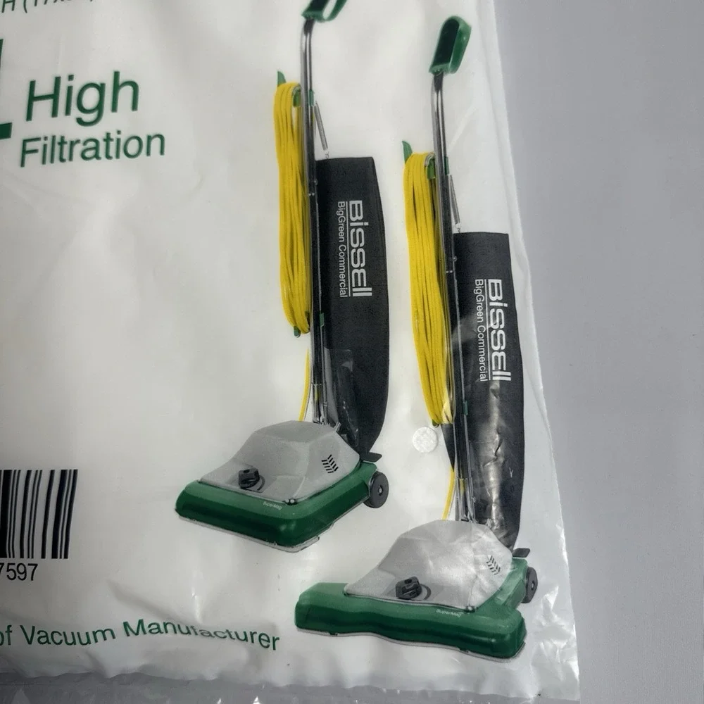 Bissell Big Green Commercial Refill Bags 8 Bags Total Vacuum Cleaner bag NEW